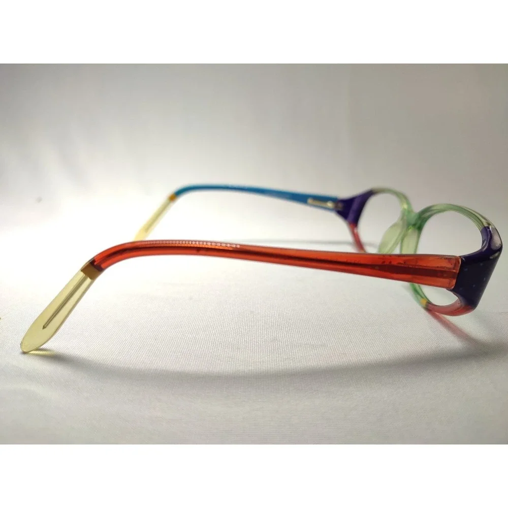 Ronit Furst 2321 Eyeglass Frames Handpainted Multicolor Oval Full Rim 53-18-135
